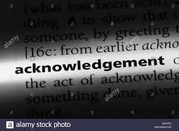 Acknowledgement 1
